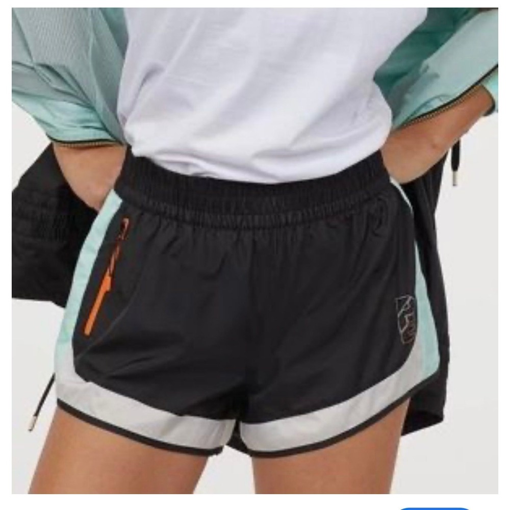 PE NATION x H&M Colorblock Athletic Running Shorts Outdoors Athleisure Training‎